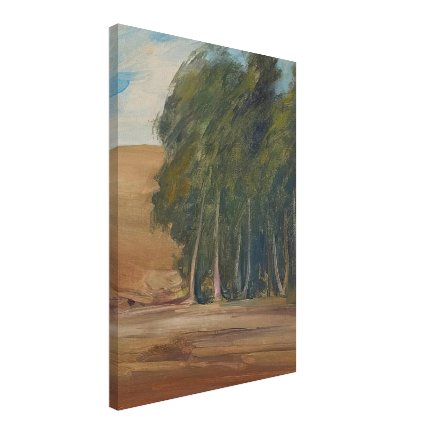 Xavier Martinez - A Grove of Windswept Trees - Tonalism Canvas - 70x100 cm / 28x40 inches-canvas