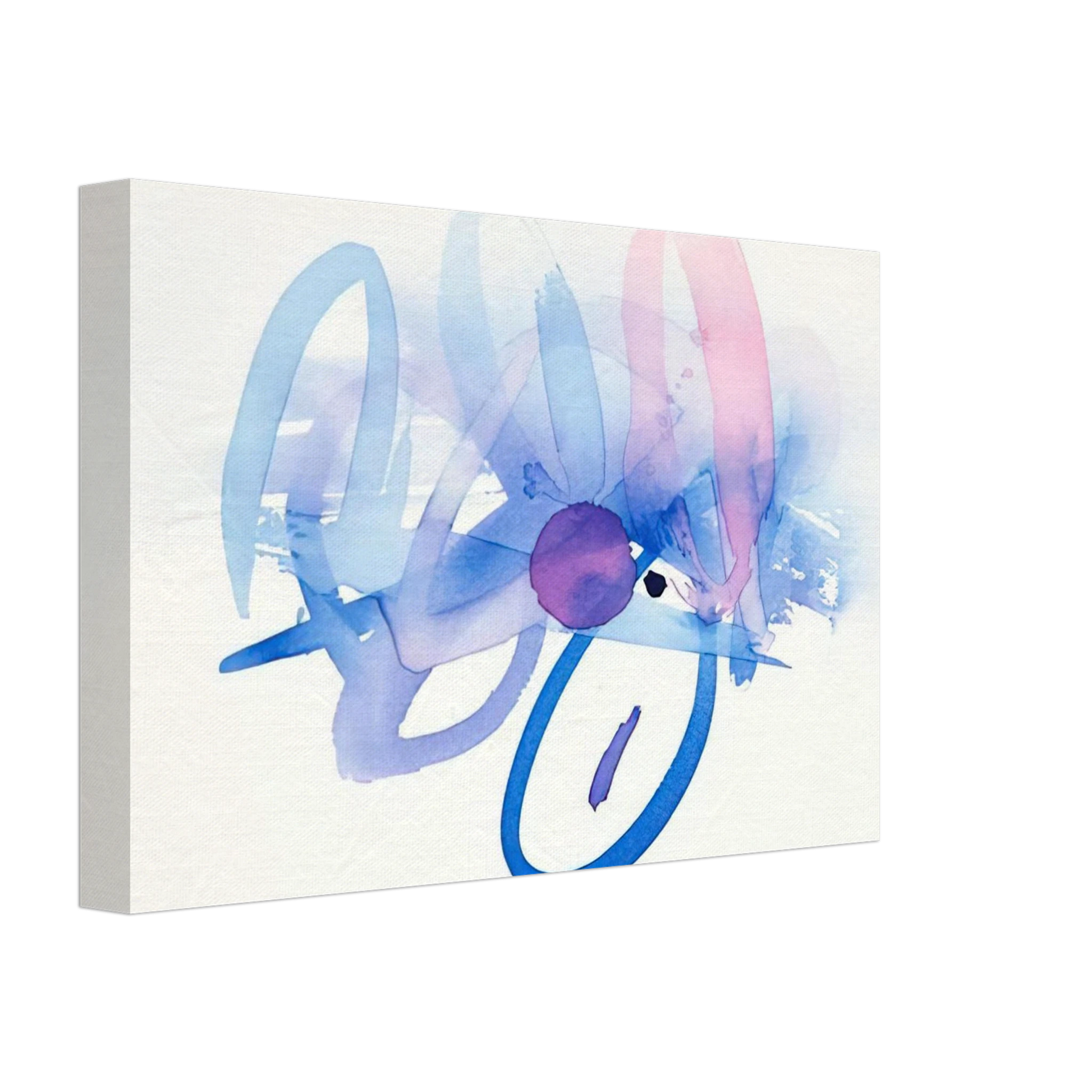 Luis Feito - UNTITLED PURPLE PINK AND BLUE Canvas - 70x100 cm / 28x40 inches-canvas