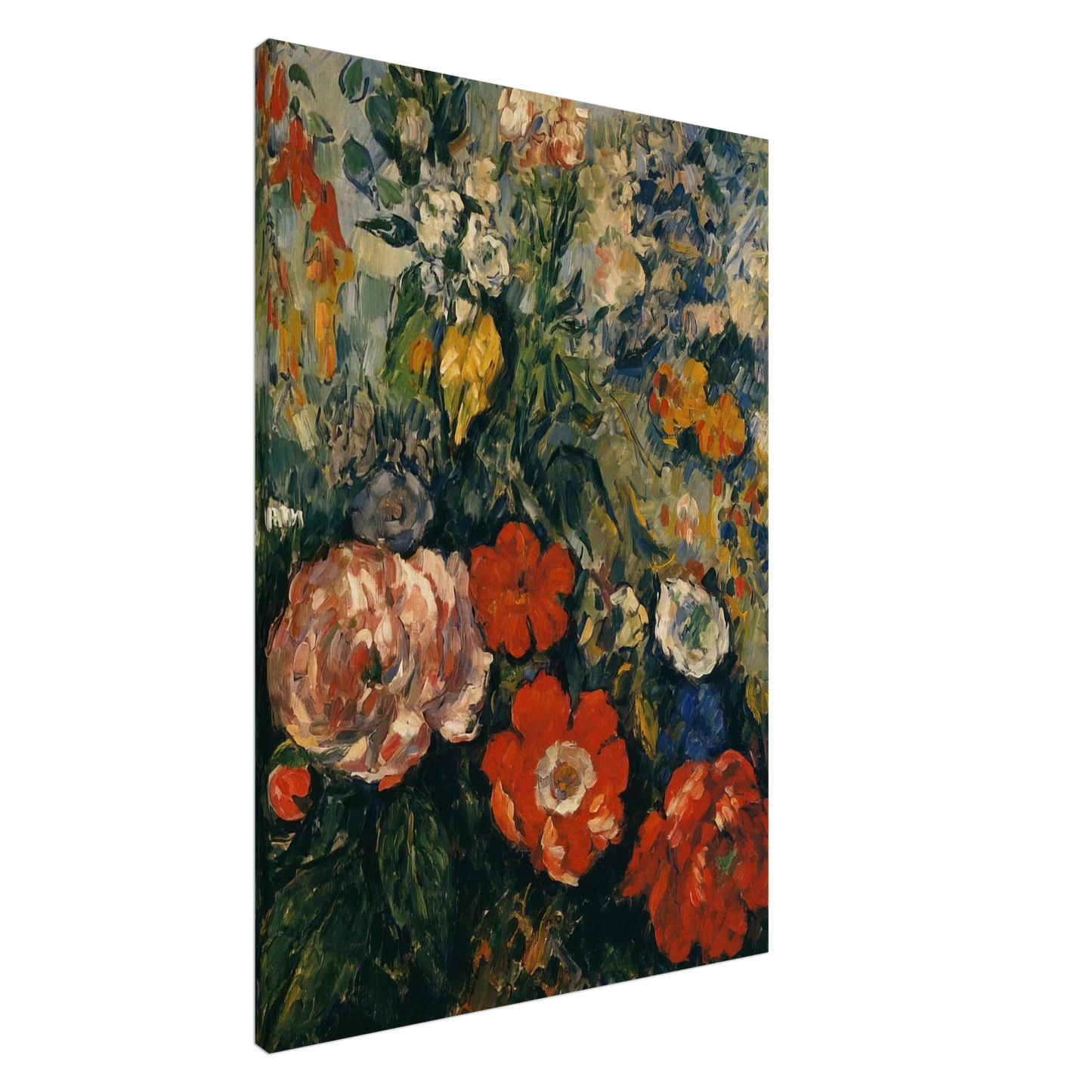Paul Cezanne - Bouquet of Flowers Canvas - 20x30 cm / 8x12 inches-canvas