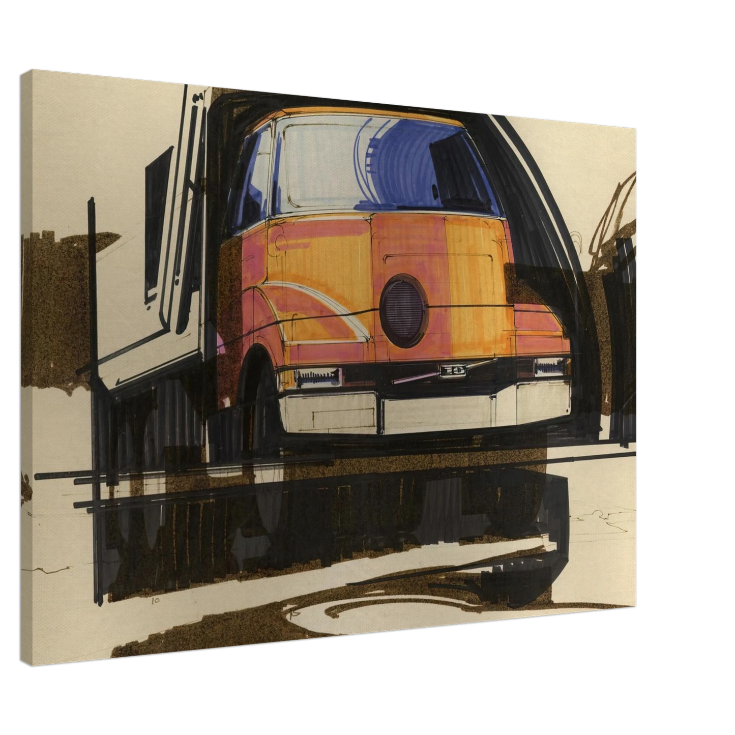 Syd Mead - Syd Mead Canvas - 20x30 cm / 8x12 inches-canvas