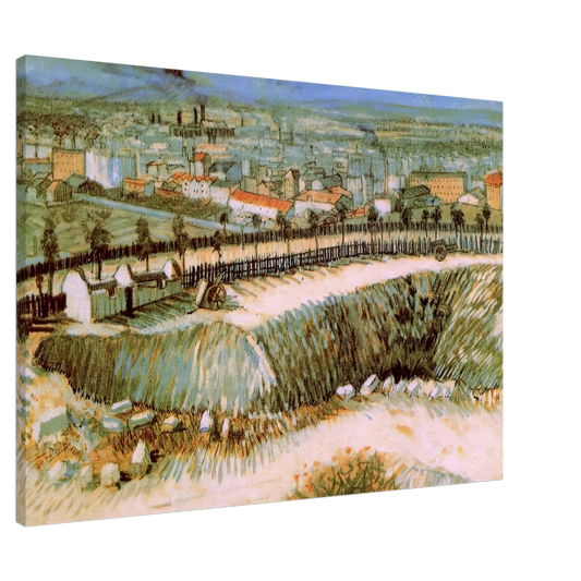 Vincent van Gogh - Outskirts of Paris near Montmartre Canvas - 20x30 cm / 8x12 inches-canvas