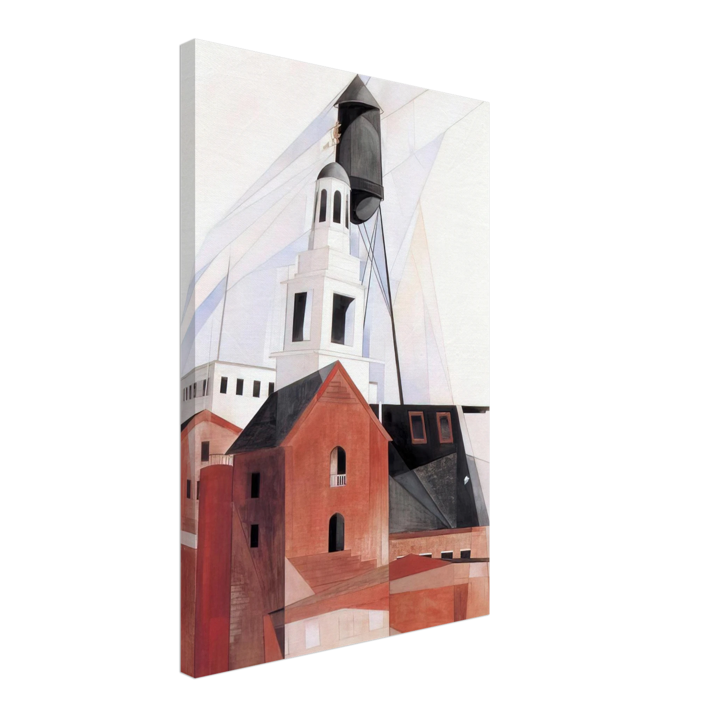 Charles Demuth - Lancaster - 1920 Canvas - 70x100 cm / 28x40 inches-canvas