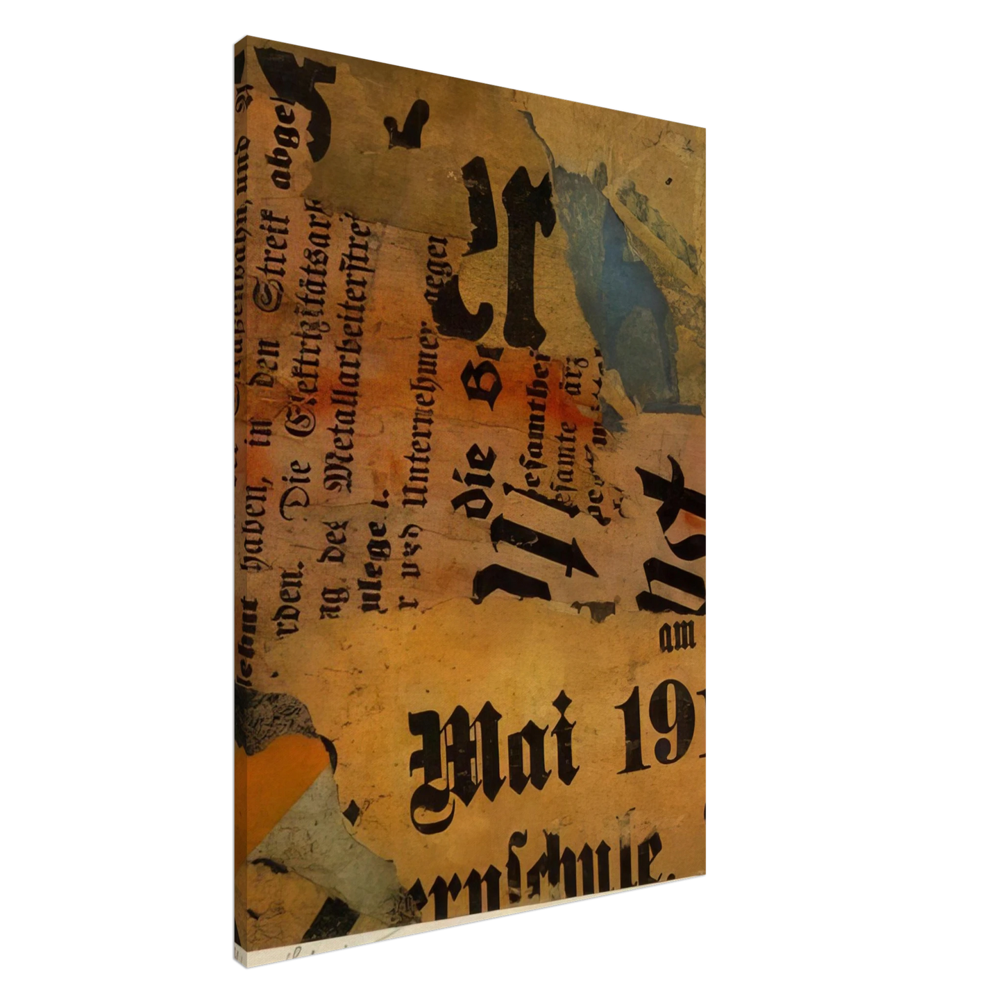 Kurt Schwitters - MAI 191 1919 Canvas - 20x30 cm / 8x12 inches-canvas