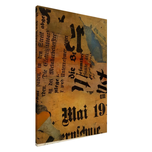 Kurt Schwitters - MAI 191 1919 Canvas - 20x30 cm / 8x12 inches-canvas