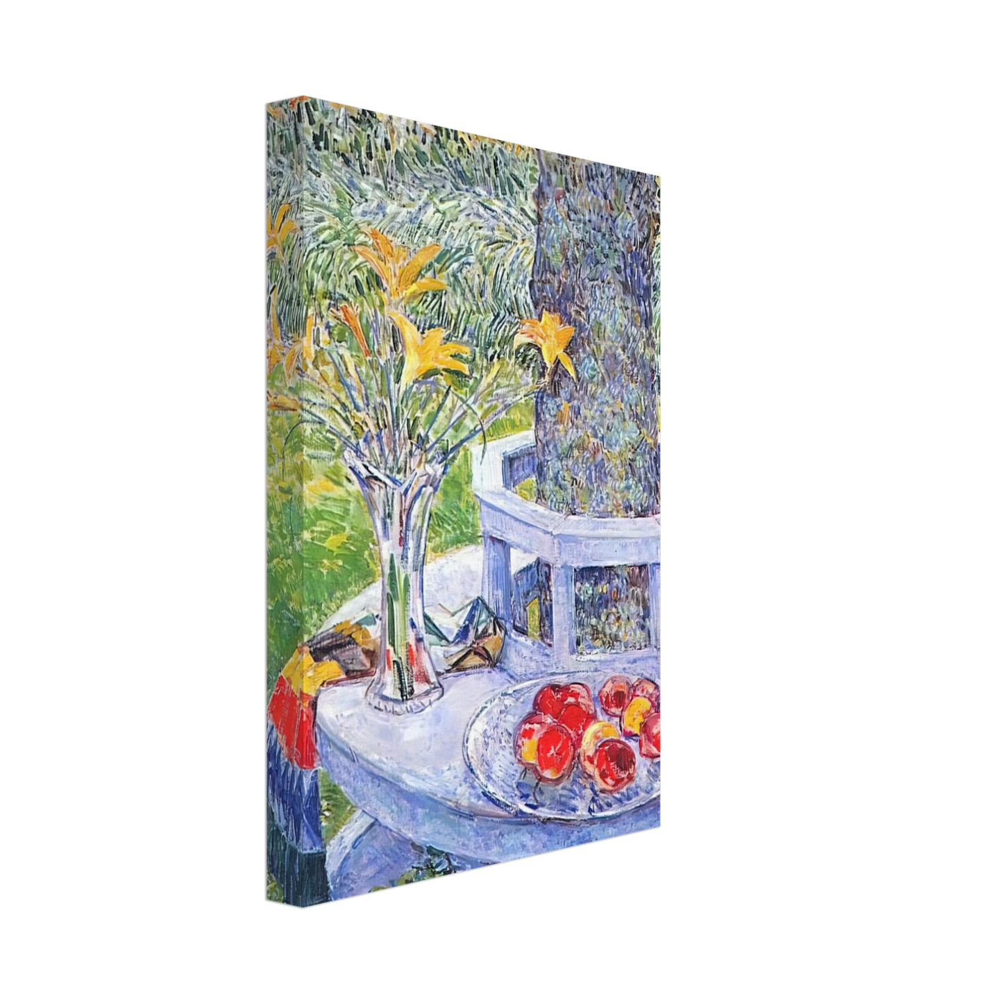 Childe Hassam - Mrs. Hassam's Garden at East Hampton Canvas - 40x60 cm / 16x24 inches-canvas