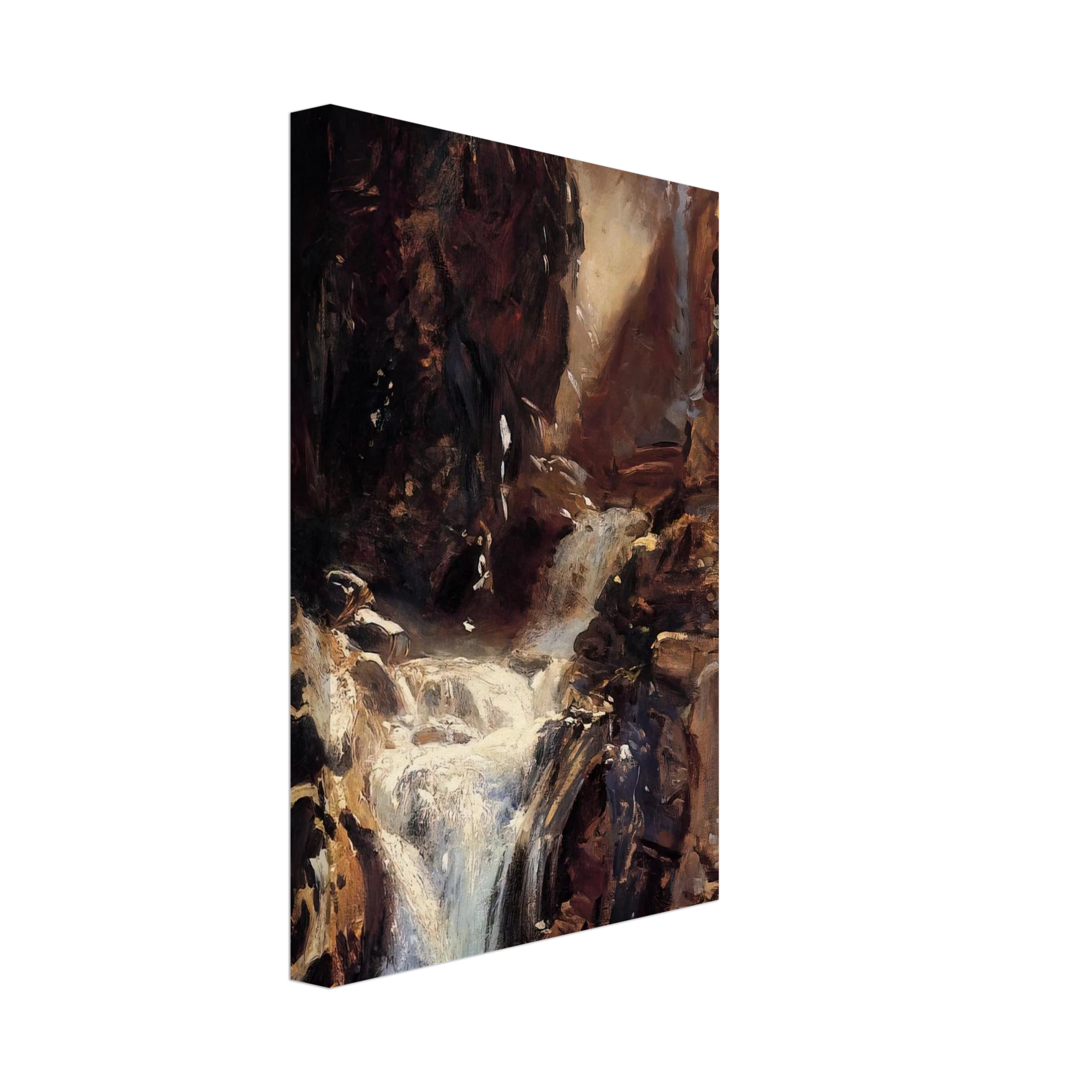 John Singer Sargent - A Waterfall Canvas - 70x100 cm / 28x40 inches-canvas