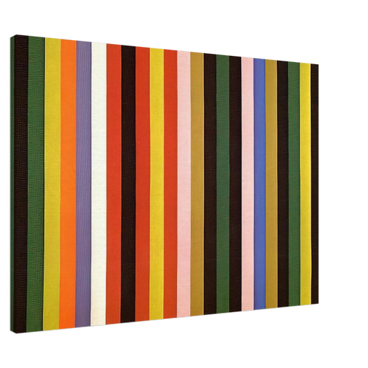 Gene Davis - Ferris Wheel - 1963 Canvas - 20x30 cm / 8x12 inches-canvas