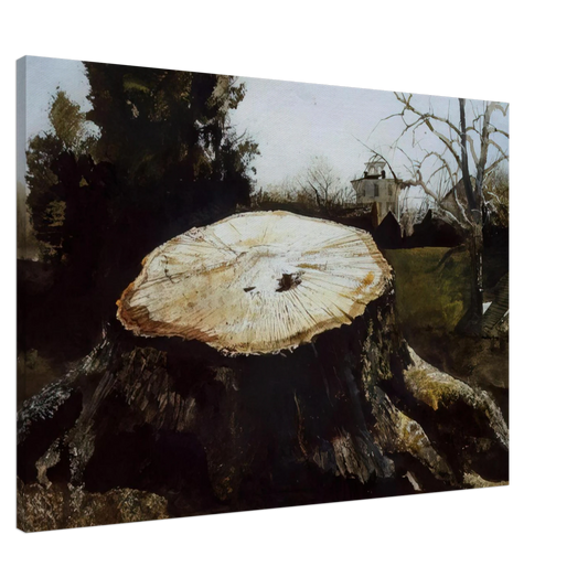 Andrew Wyeth - THE BIG OAK Canvas - 20x30 cm / 8x12 inches-canvas
