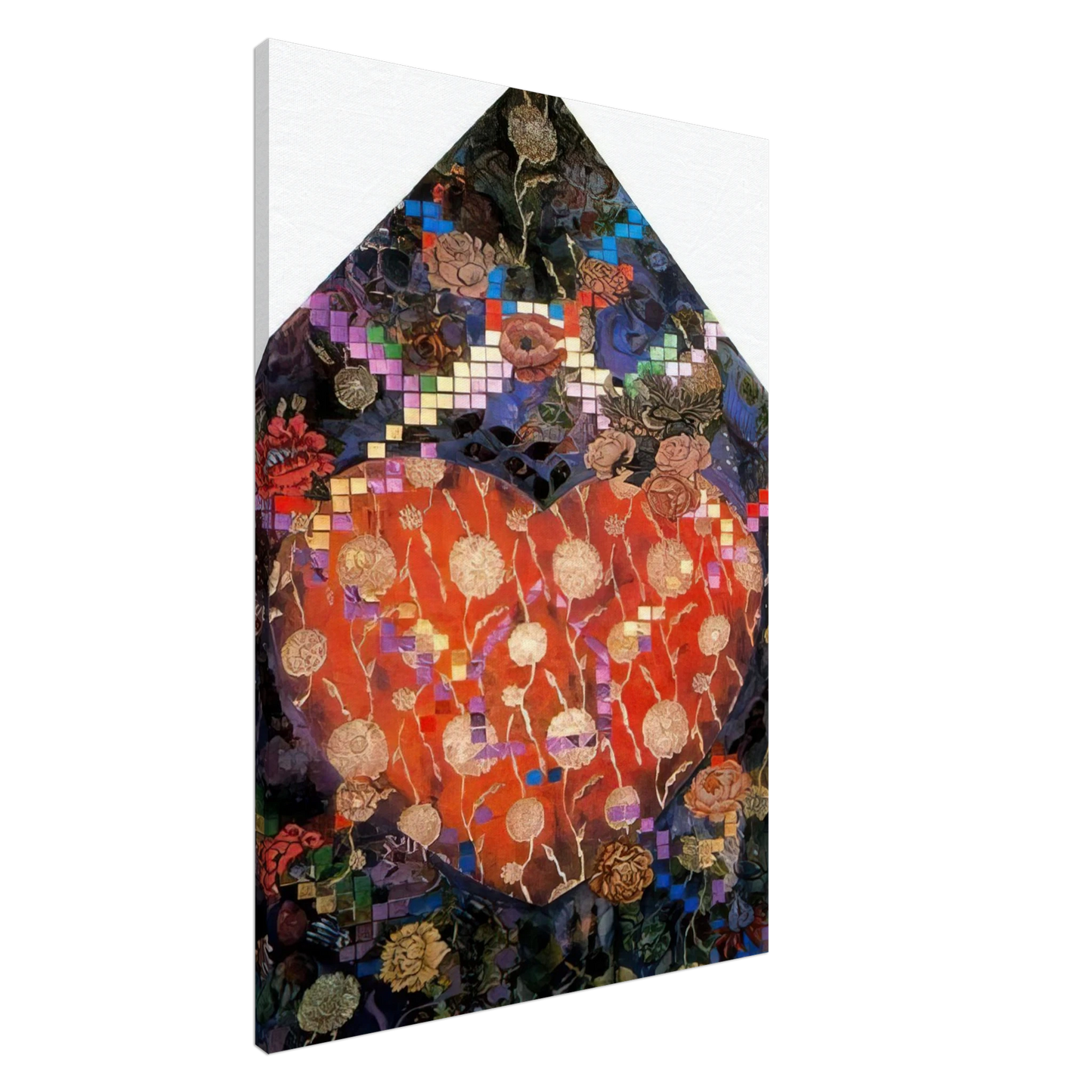 Miriam Schapiro - Heartfelt - PD Pattern and Decoration Canvas - 20x30 cm / 8x12 inches-canvas