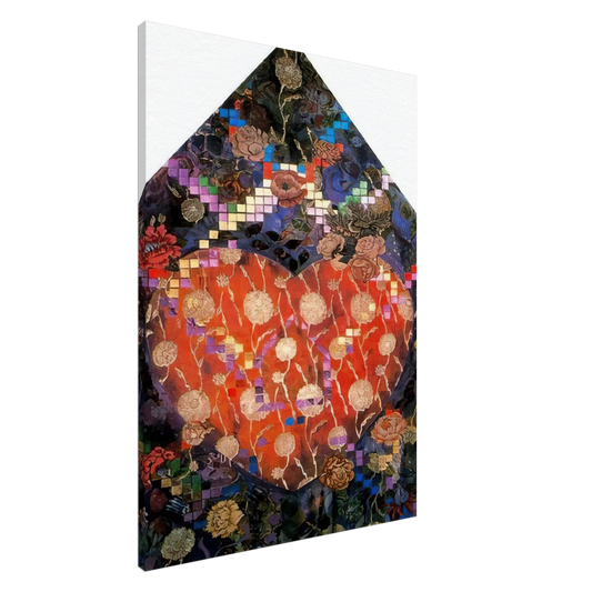 Miriam Schapiro - Heartfelt - PD Pattern and Decoration Canvas - 20x30 cm / 8x12 inches-canvas