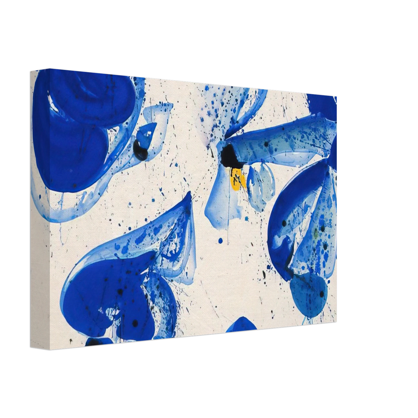 Sam Francis - Untitled  Blue Balls from Cross #9  Canvas - 70x100 cm / 28x40 inches-canvas