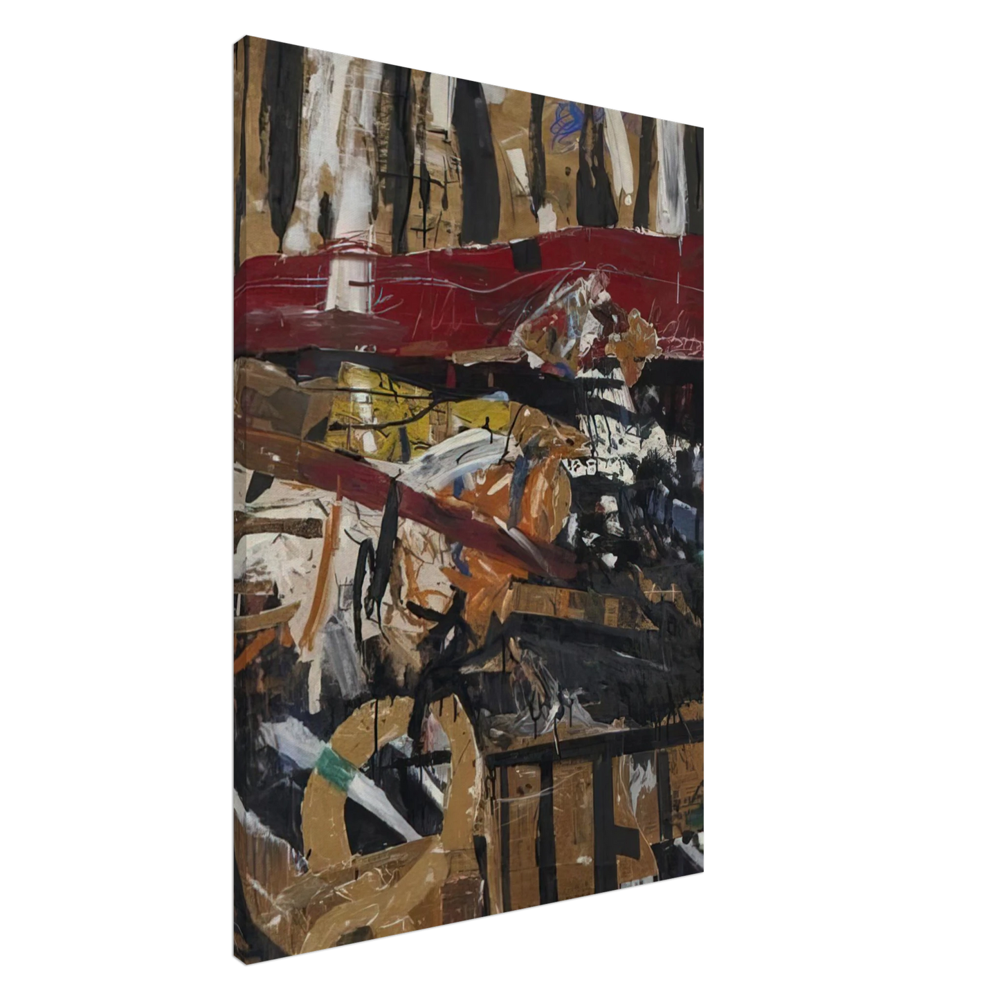 Allan Kaprow - Caged Pheasant #2 Canvas - 20x30 cm / 8x12 inches-canvas