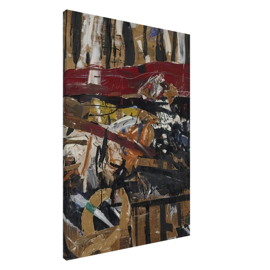 Allan Kaprow - Caged Pheasant #2 Canvas - 20x30 cm / 8x12 inches-canvas