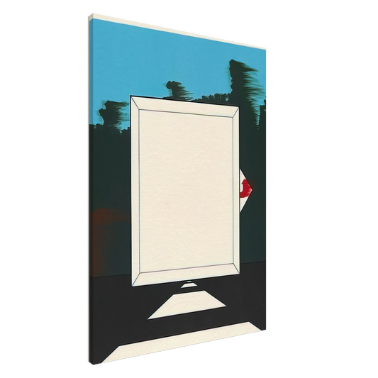 Allan D Arcangelo - Untitled - 1966 Canvas - 20x30 cm / 8x12 inches-canvas