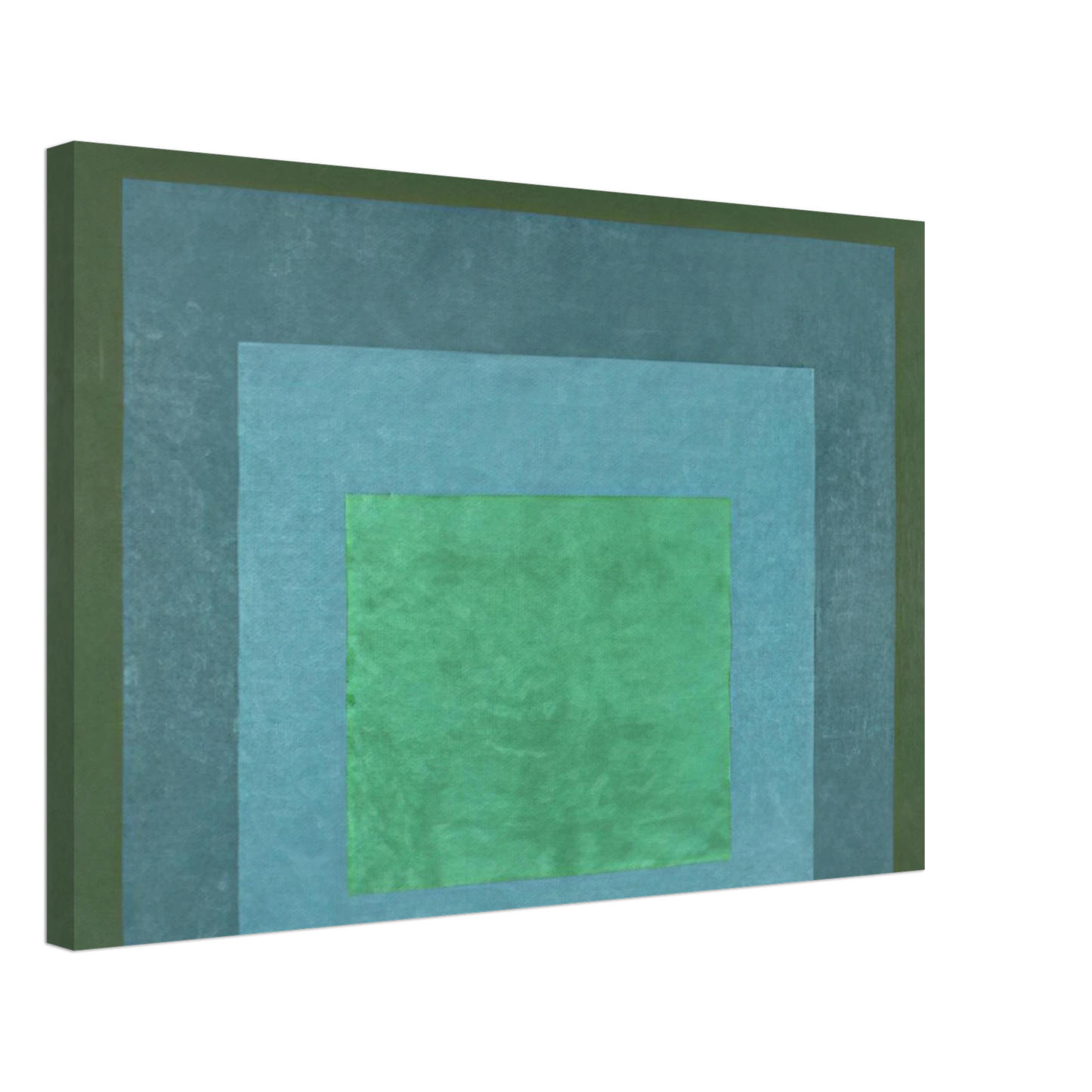 Josef Albers - STUDY FOR HOMAGE TO THE SQUARE TERRASSED FOLIAGE 1960 Canvas - 40x60 cm / 16x24 inches-canvas