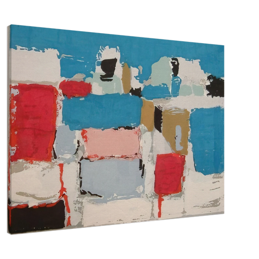 Nicolas de Stael - Mediterranee 01 - Art Informel Canvas - 20x30 cm / 8x12 inches-canvas