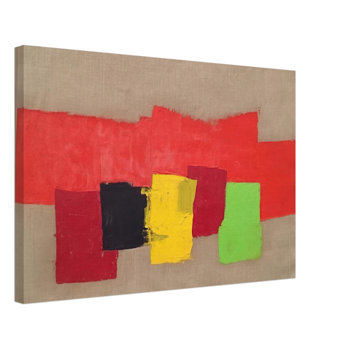 Etel Adnan - Untitled - 1970 Canvas - 40x60 cm / 16x24 inches-canvas