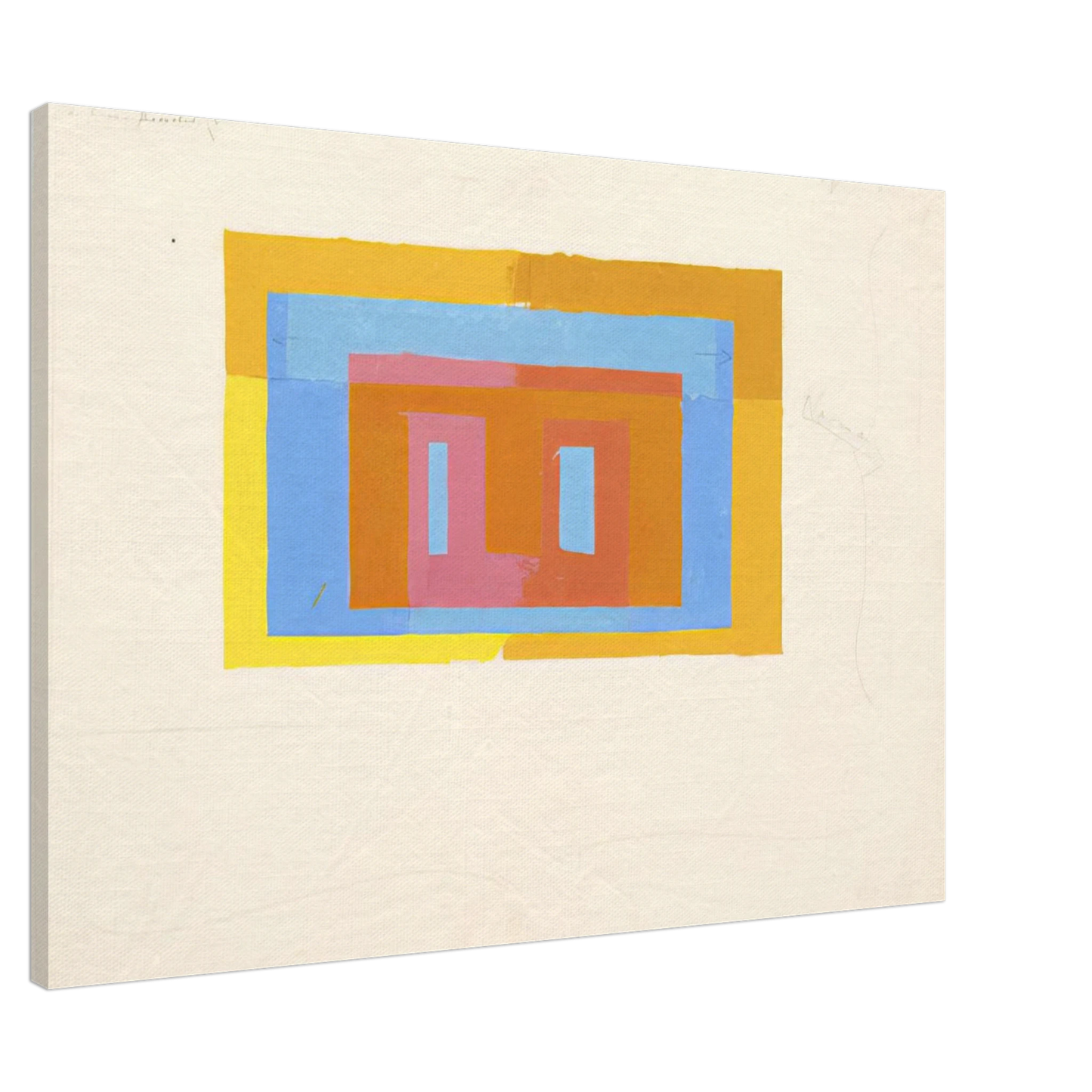 Josef Albers - VARIANT ADOBE Canvas - 20x30 cm / 8x12 inches-canvas