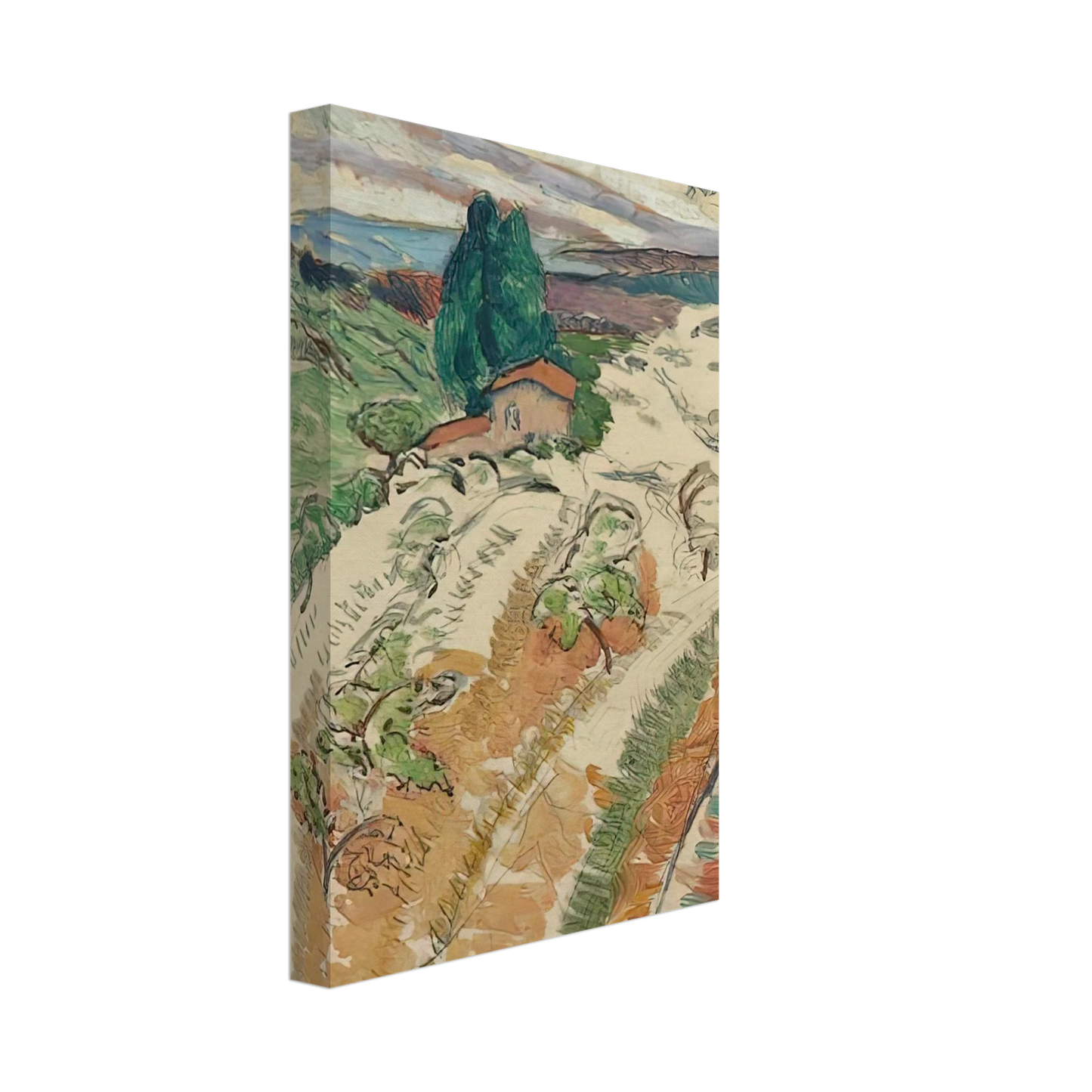 Henri Matisse - PAYSAGE ST TROPEZ 1904 Canvas - 40x60 cm / 16x24 inches-canvas