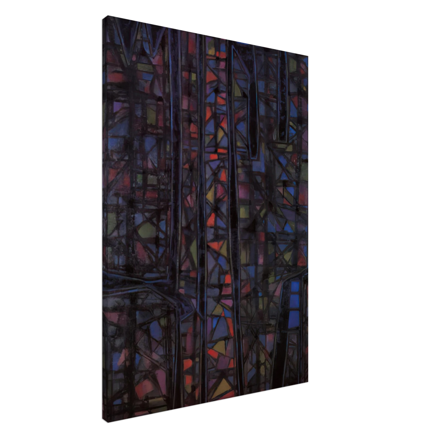 Alfred Manessier - Recueillement nocturne II - 1952 Canvas - 20x30 cm / 8x12 inches-canvas