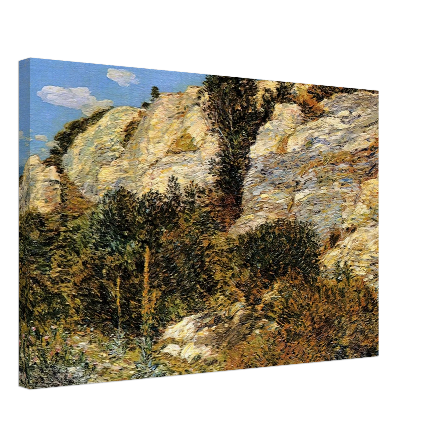 Childe Hassam - Lyman's Ledge, Appledore Canvas - 70x100 cm / 28x40 inches-canvas