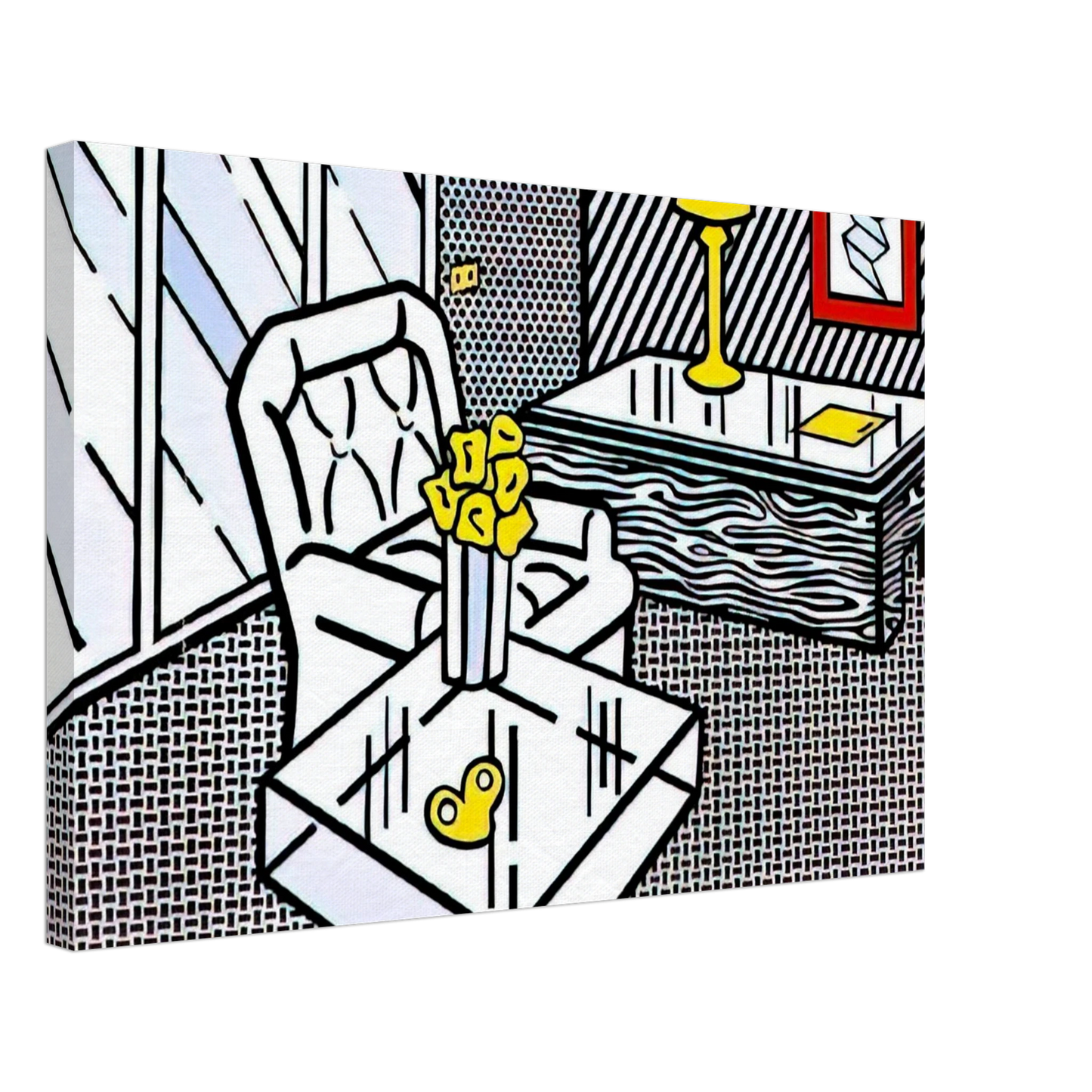 Roy Lichtenstein - THE DEN 1990 Canvas - 70x100 cm / 28x40 inches-canvas