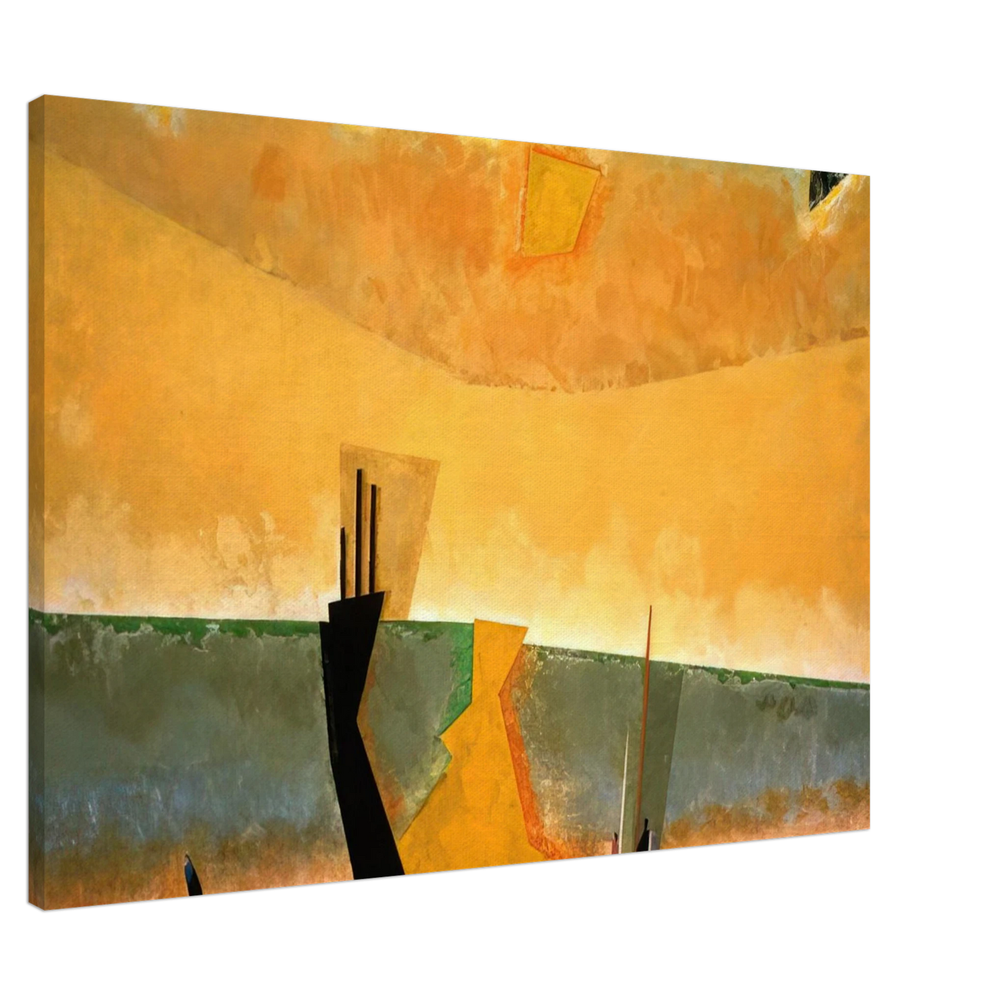 Lyonel Feininger - STORM BREWING 1939 Canvas - 20x30 cm / 8x12 inches-canvas