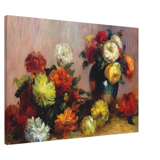 Pierre-Auguste Renoir - Bouquets of Flowers Canvas - 20x30 cm / 8x12 inches-canvas