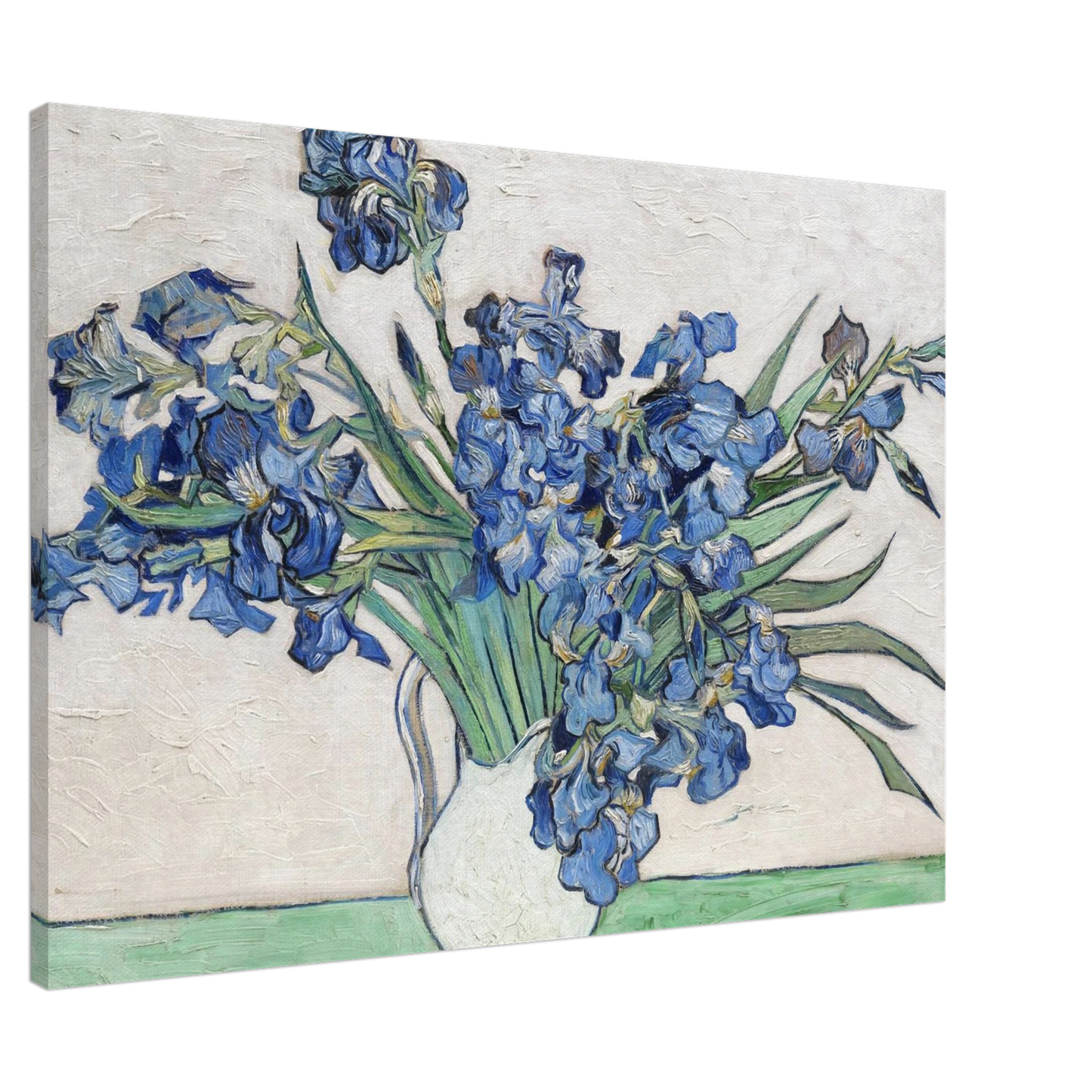 Vincent van Gogh - Vase with Irises Canvas - 20x30 cm / 8x12 inches-canvas
