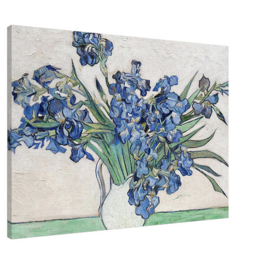 Vincent van Gogh - Vase with Irises Canvas - 20x30 cm / 8x12 inches-canvas