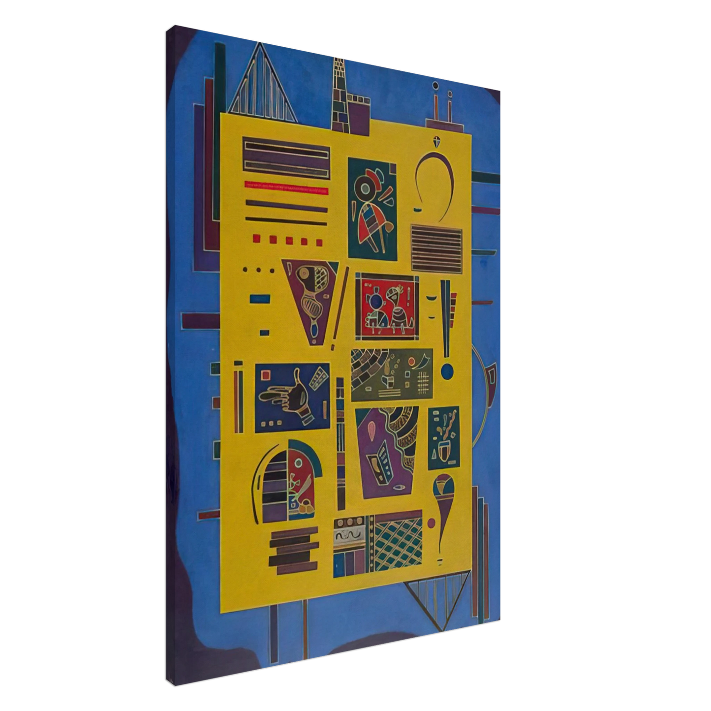 Wassily Kandinsky - CONGLOMERAT 1943 Canvas - 20x30 cm / 8x12 inches-canvas