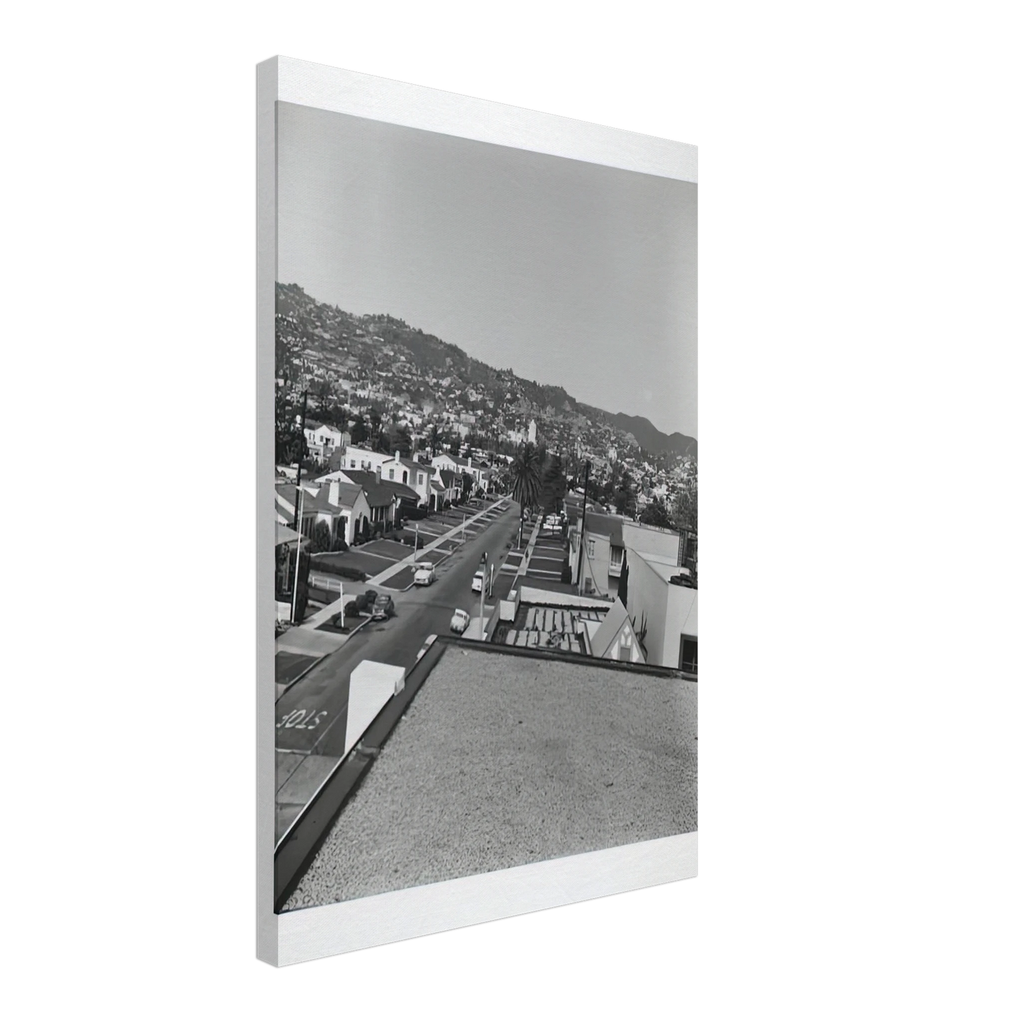 Edward Ruscha - RESIDENTIAL ROOFTOPS SERIES 1 Canvas - 70x100 cm / 28x40 inches-canvas