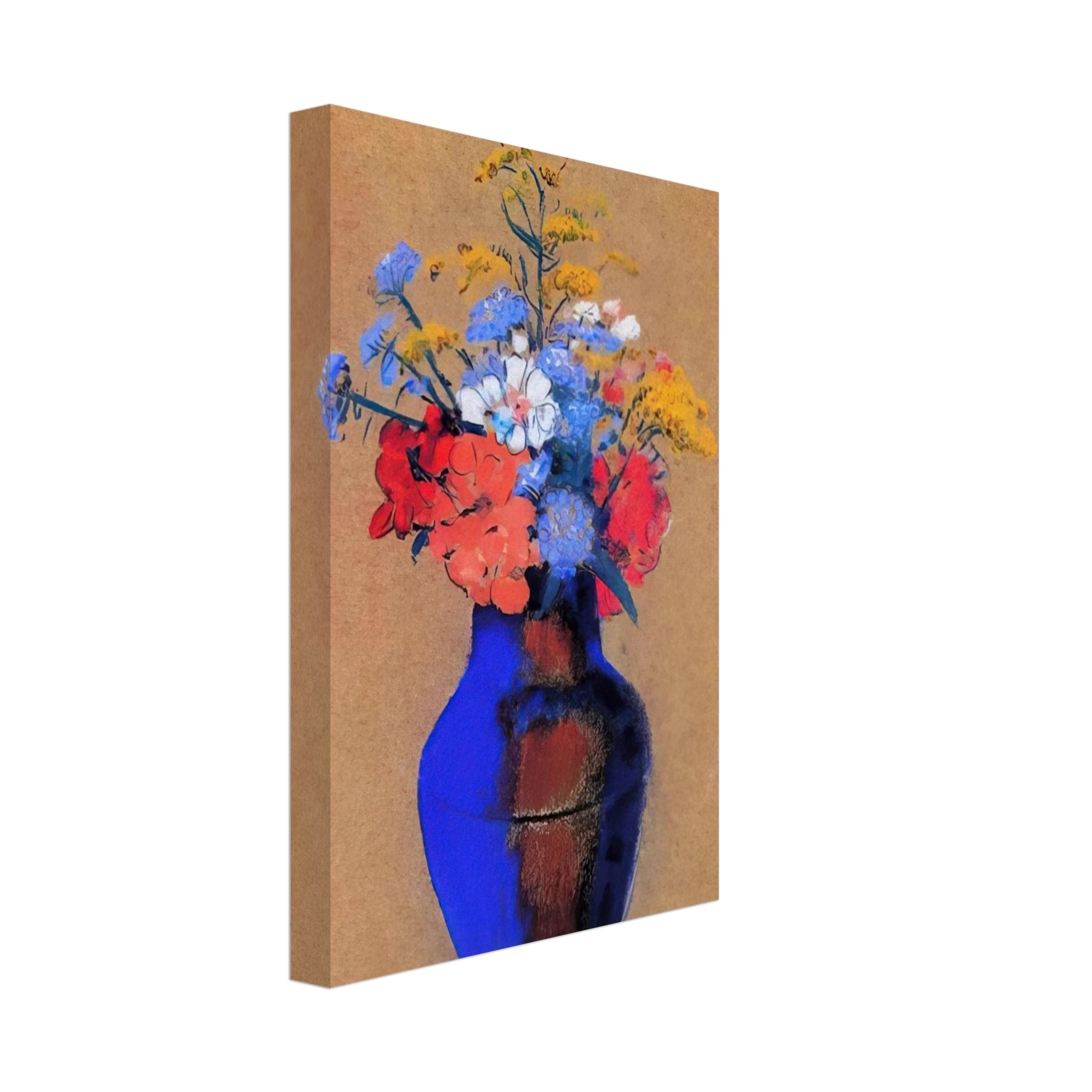 Odilon Redon - WILD FLOWERS IN A VASE Canvas - 40x60 cm / 16x24 inches-canvas