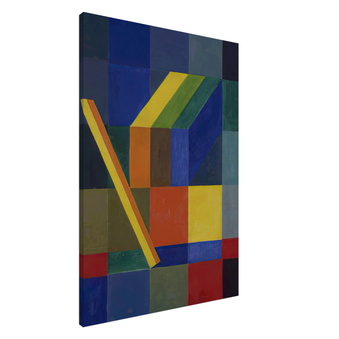 Johannes Itten - Space Composition I - 1944 Canvas - 20x30 cm / 8x12 inches-canvas