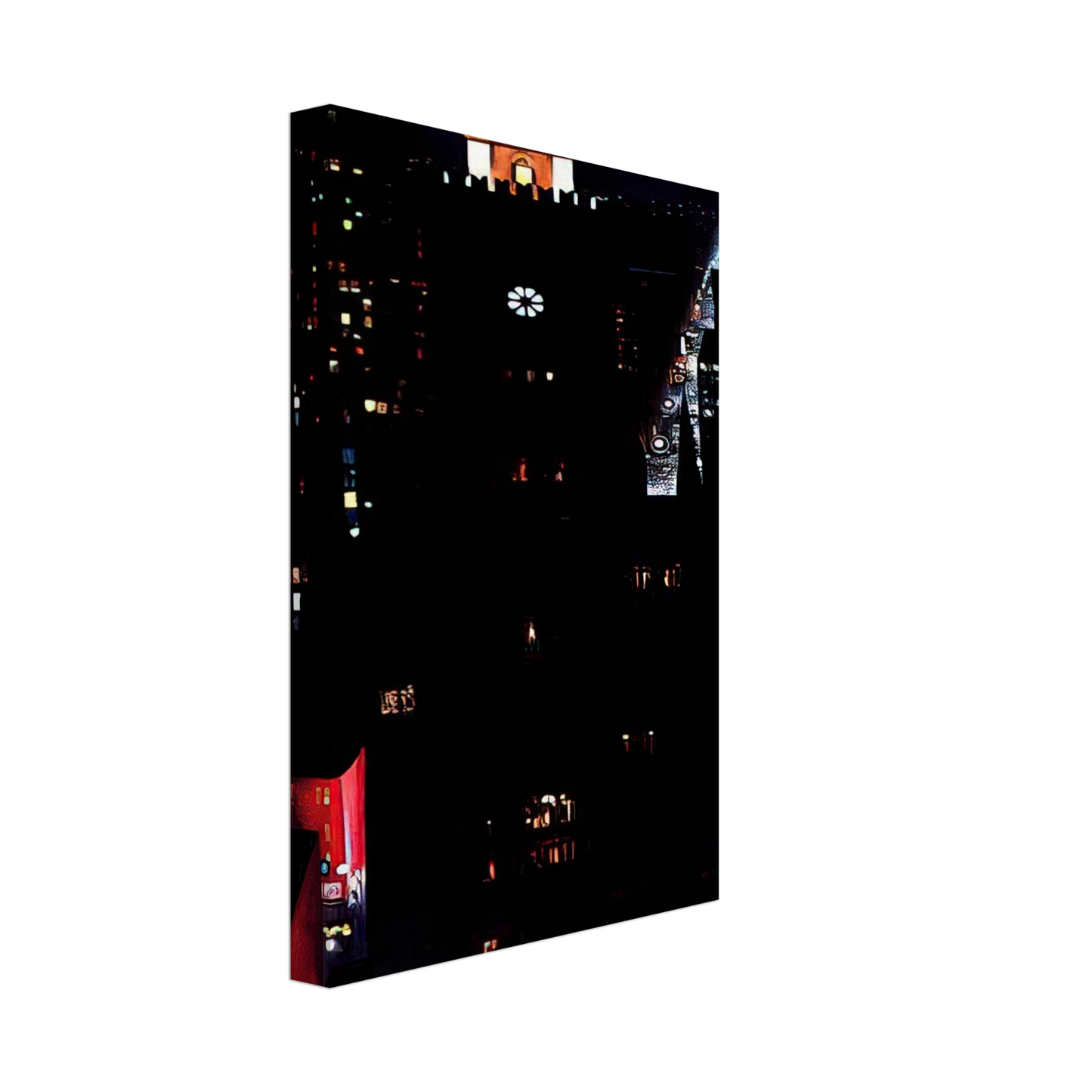 Georgia O'Keeffe - New York Night Canvas - 40x60 cm / 16x24 inches-canvas