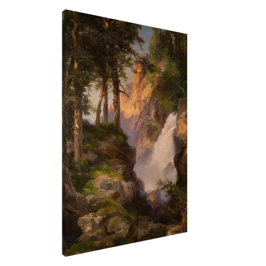 Thomas Moran - Falls at Toltec Gorge Canvas - 20x30 cm / 8x12 inches-canvas