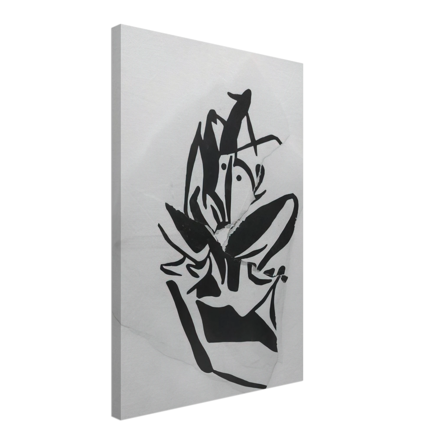 Jean Arp - Torn-Up Woodcut Canvas - 70x100 cm / 28x40 inches-canvas