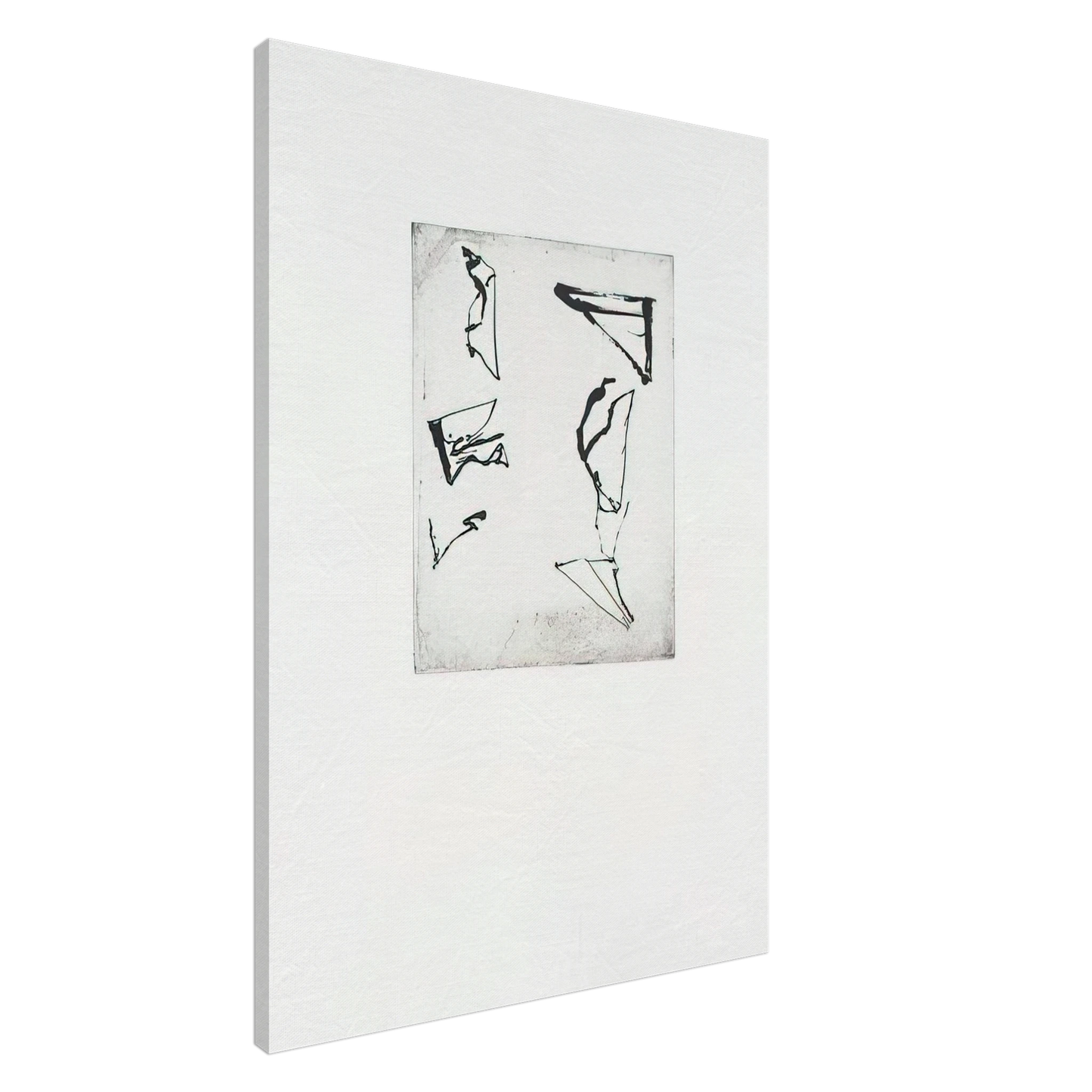 Brice Marden - Etchings to Rexroth #1 - 1986 Canvas - 20x30 cm / 8x12 inches-canvas