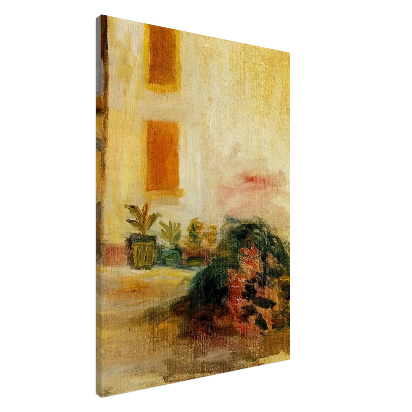 Pierre-Auguste Renoir - Farm Courtyard Canvas - 20x30 cm / 8x12 inches-canvas