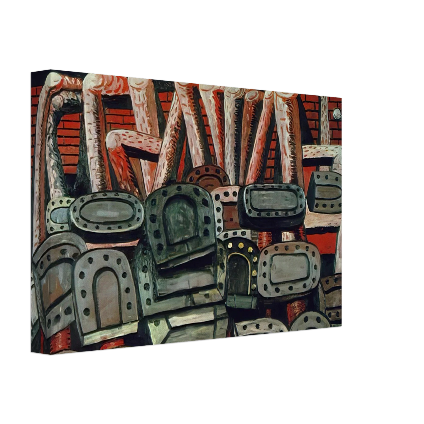 Philip Guston - ANCIENT WALL Canvas - 40x60 cm / 16x24 inches-canvas