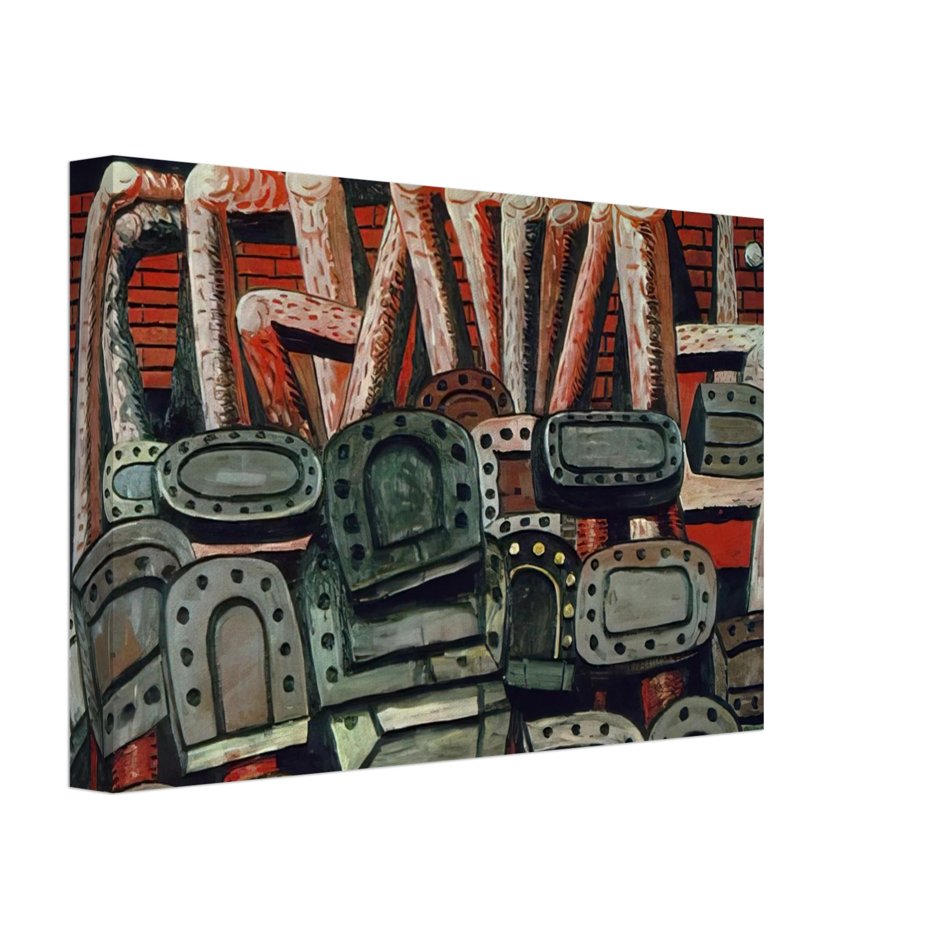 Philip Guston - ANCIENT WALL Canvas - 40x60 cm / 16x24 inches-canvas