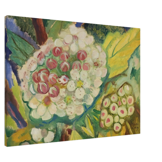 Gabriele Munter - VOM WEISSEN BUSCH 1919 Canvas - 20x30 cm / 8x12 inches-canvas