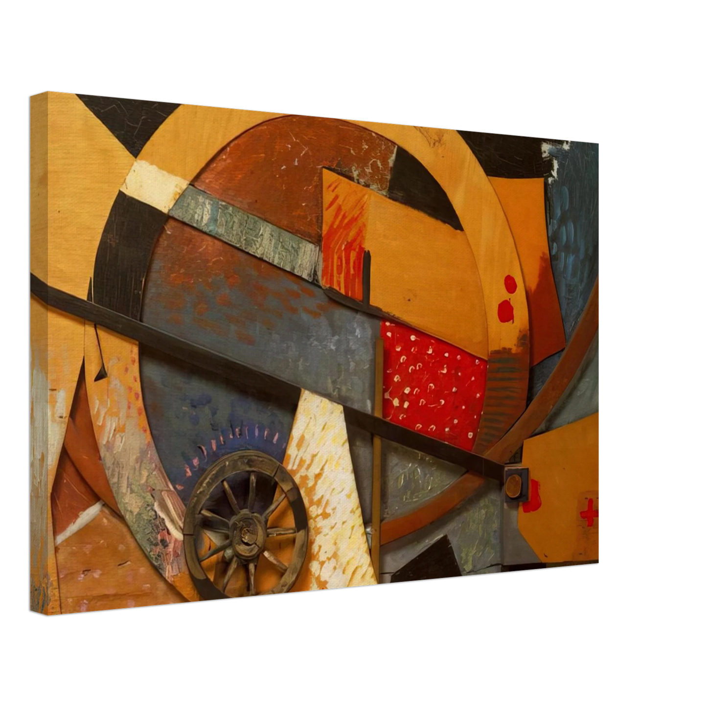 Kurt Schwitters - NEW MERZPICTURE 1931 Canvas - 70x100 cm / 28x40 inches-canvas