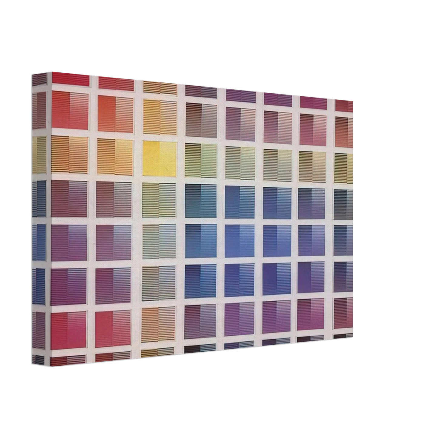 Dadamaino - La ricerca del colore - 1968 Canvas - 40x60 cm / 16x24 inches-canvas