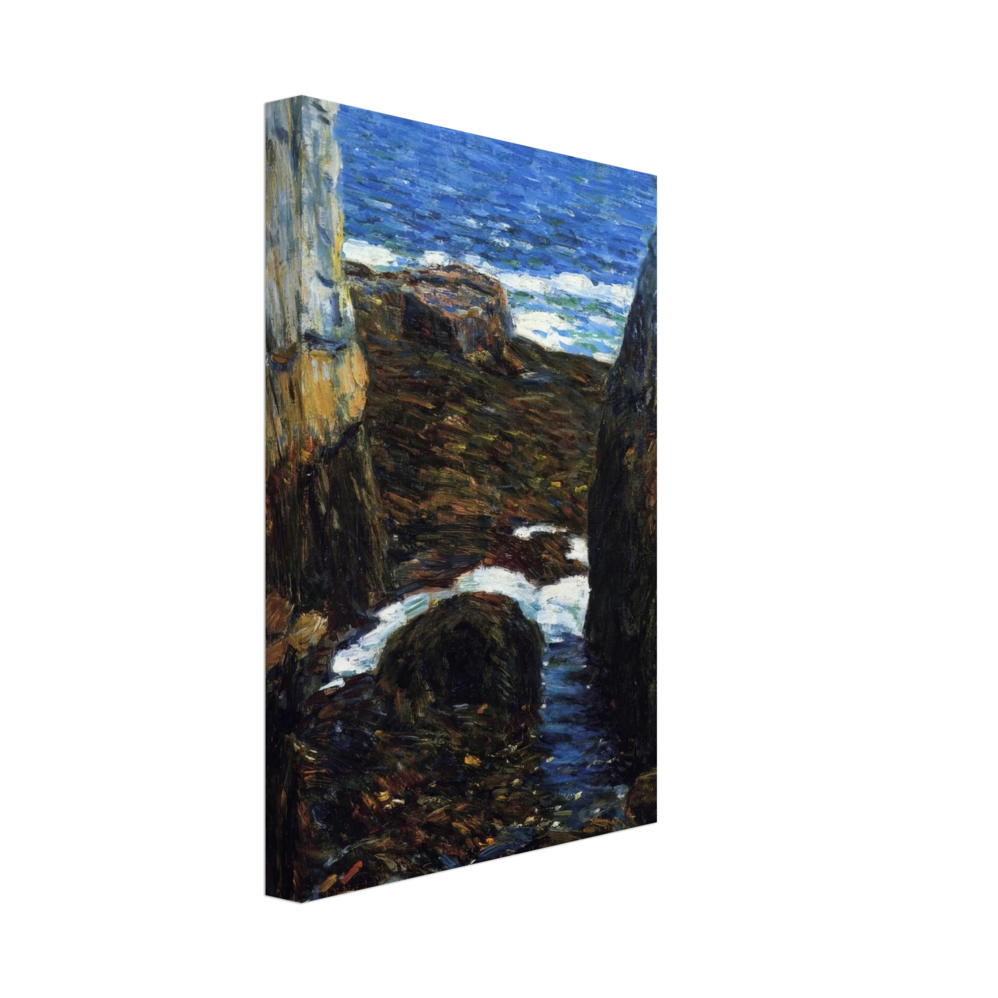 Childe Hassam - The North Gorge, Appledore, Isles of Shoals Canvas - 70x100 cm / 28x40 inches-canvas