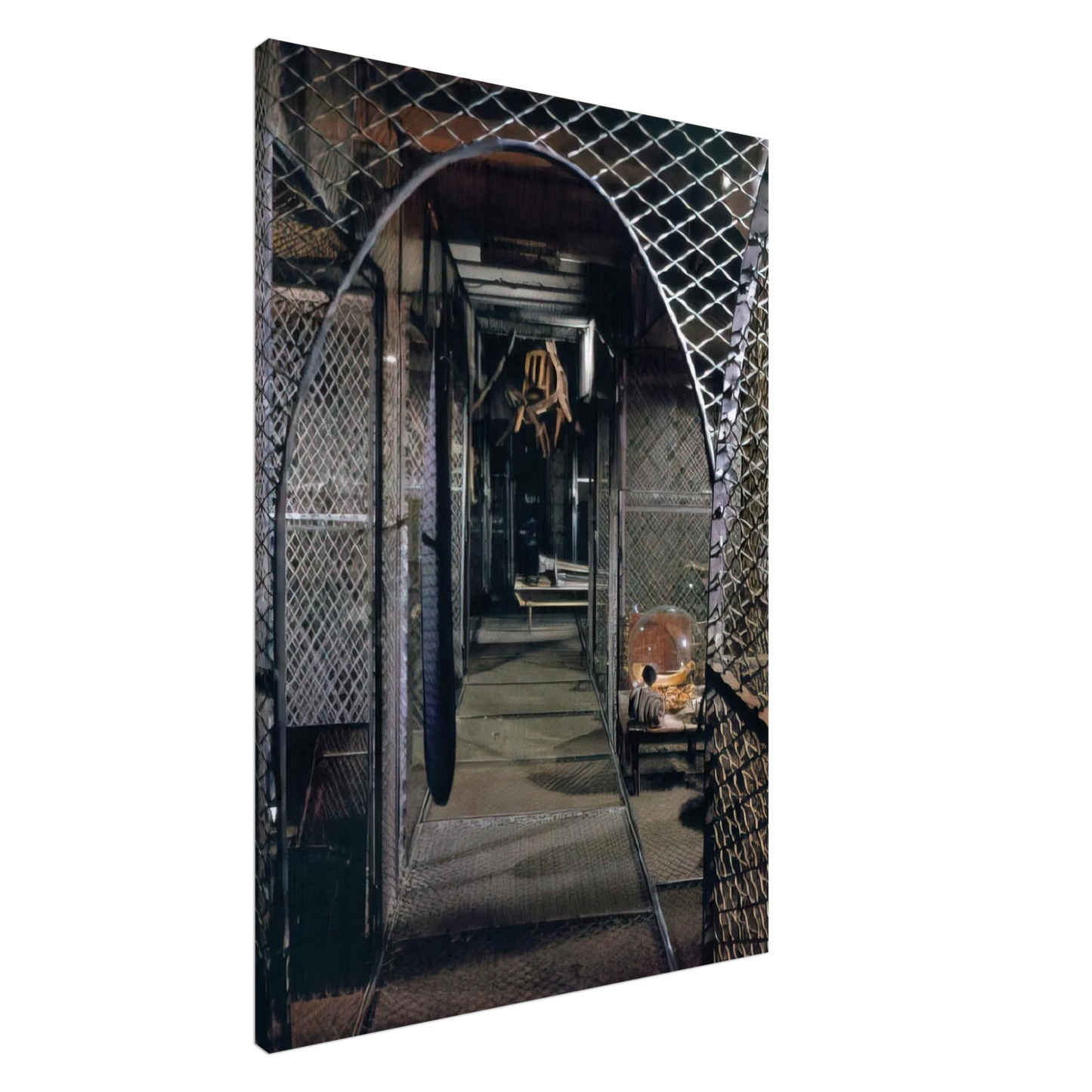 Louise Bourgeois - DANGEROUS PASSAGE 1997 Canvas - 20x30 cm / 8x12 inches-canvas