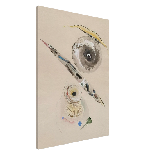 Rudolf Bauer - UNTITLED Canvas - 20x30 cm / 8x12 inches-canvas