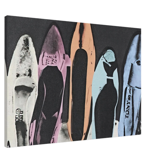Andy Warhol - Diamond Dust Shoes Canvas - 20x30 cm / 8x12 inches-canvas