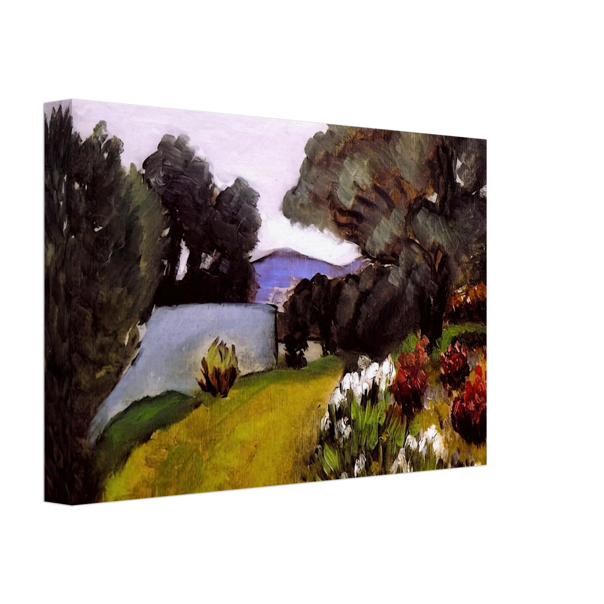 Henri Matisse - IN THE NICE COUNTRYSIDE GARDEN OF IRISES 1919 Canvas - 70x100 cm / 28x40 inches-canvas