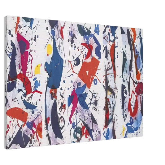Sam Francis - The Five Continents Canvas - 20x30 cm / 8x12 inches-canvas